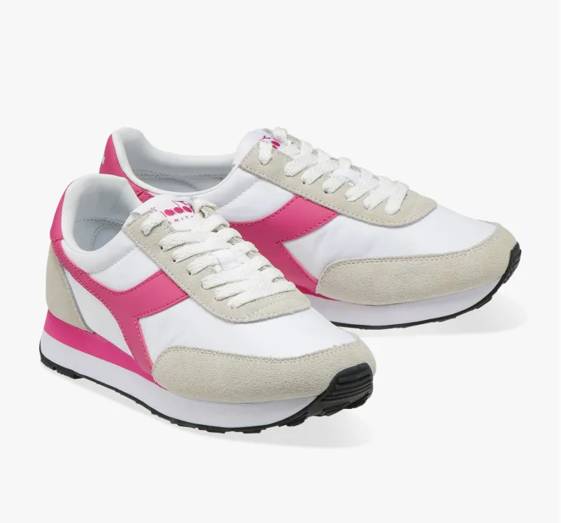 Womens Diadora Heritage Koala Casual Walking Sneakers Shoes White/Azalea