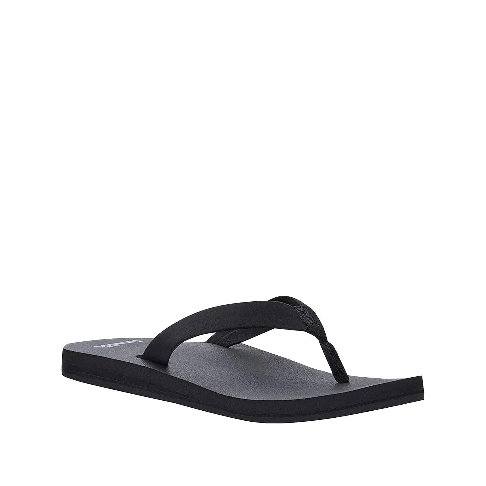 Women's Shoes Sanuk ASHLAND SOFT TOP Vegan Flip Flop Sandals 1124159 BLACK