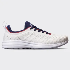 Women's TechLoom Phantom White / Royal Navy / Red